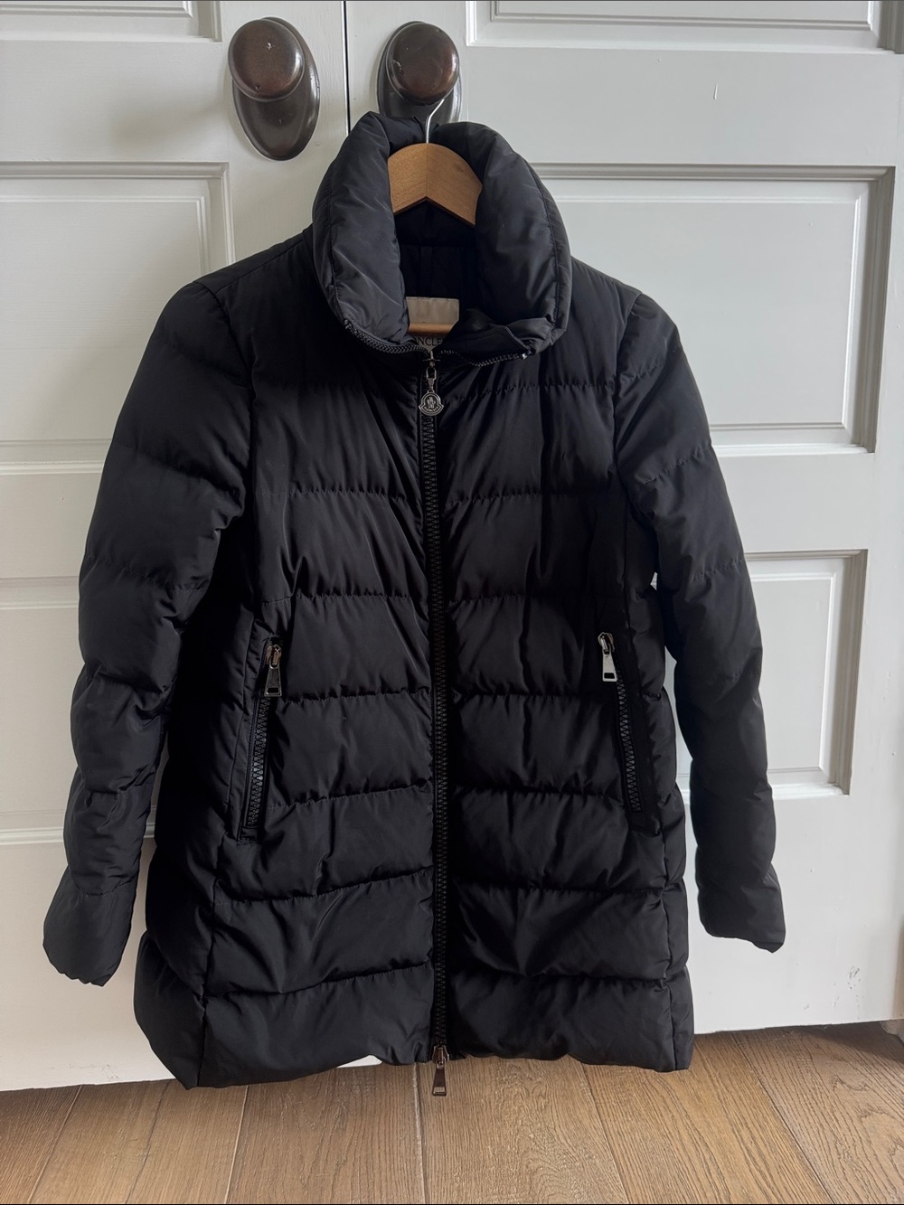 Moncler Black Quilted Down Puffer Coat